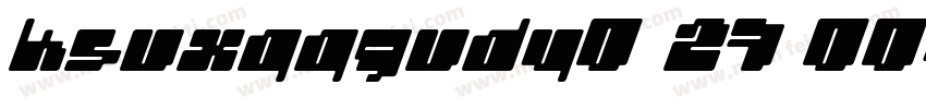 KSUXQQGUDY0 27 00字体转换